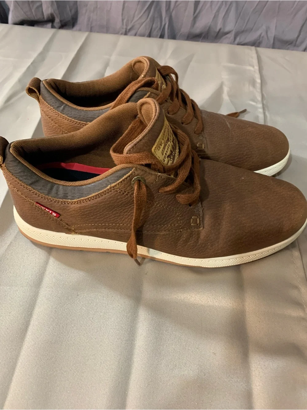 Levi's Men's Brown Leather Lace-Up Casual Shoes b1/17